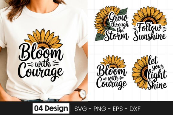 Bloom with Courage Sunflower SVG PNG Review