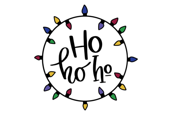 Christmas Lights Ho Ho Ho: A Graphic Designer's Review for Crafts and Graphics