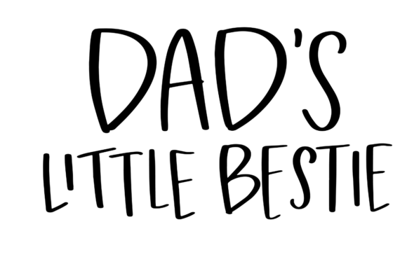 Dad s Little Bestie Graphics for Crafts and Content