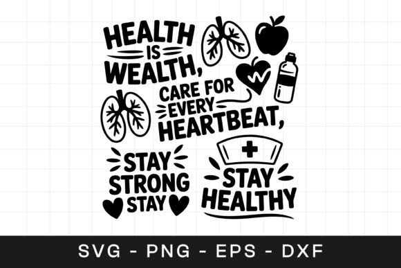 Health Wealth Care Heartbeat SVG PNG Review
