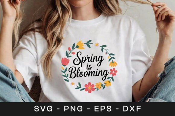 Spring is Blooming Floral Wreath SVG PNG Review